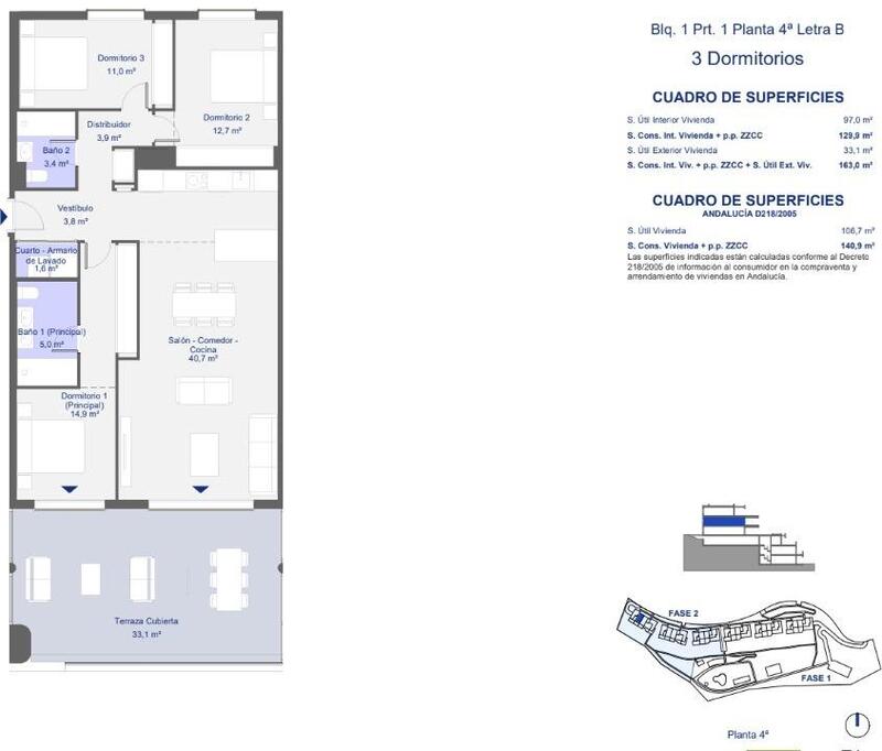 3 Schlafzimmer Appartement zu verkaufen