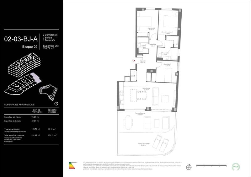 3 Schlafzimmer Appartement zu verkaufen