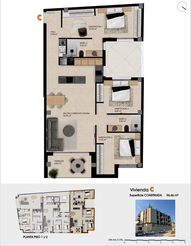 3 bedroom Apartment for sale