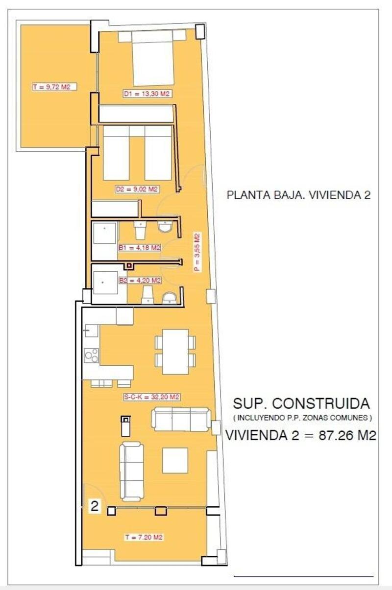 2 Schlafzimmer Appartement zu verkaufen 2 Schlafzimmer Appartement zu verkaufen