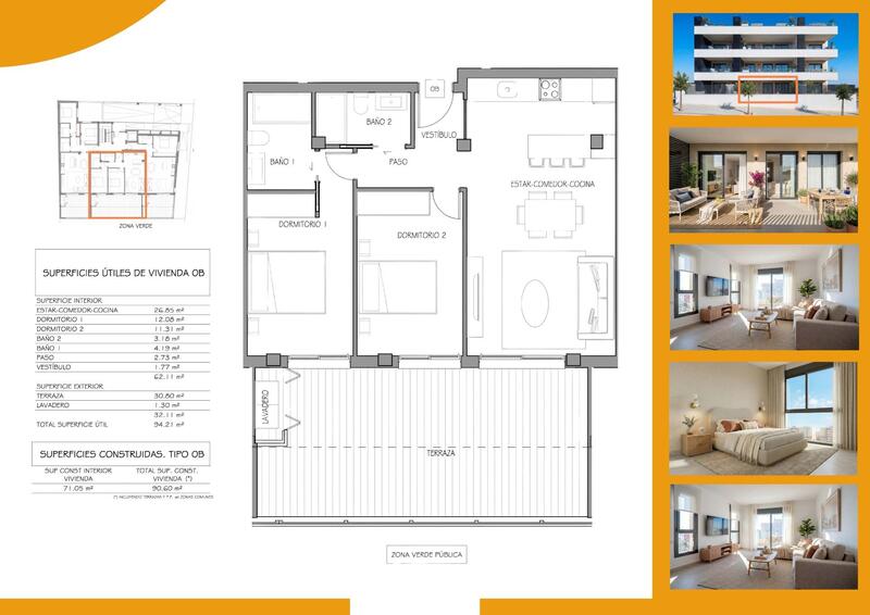 2 slaapkamer Appartement Te koop 2 slaapkamer Appartement Te koop