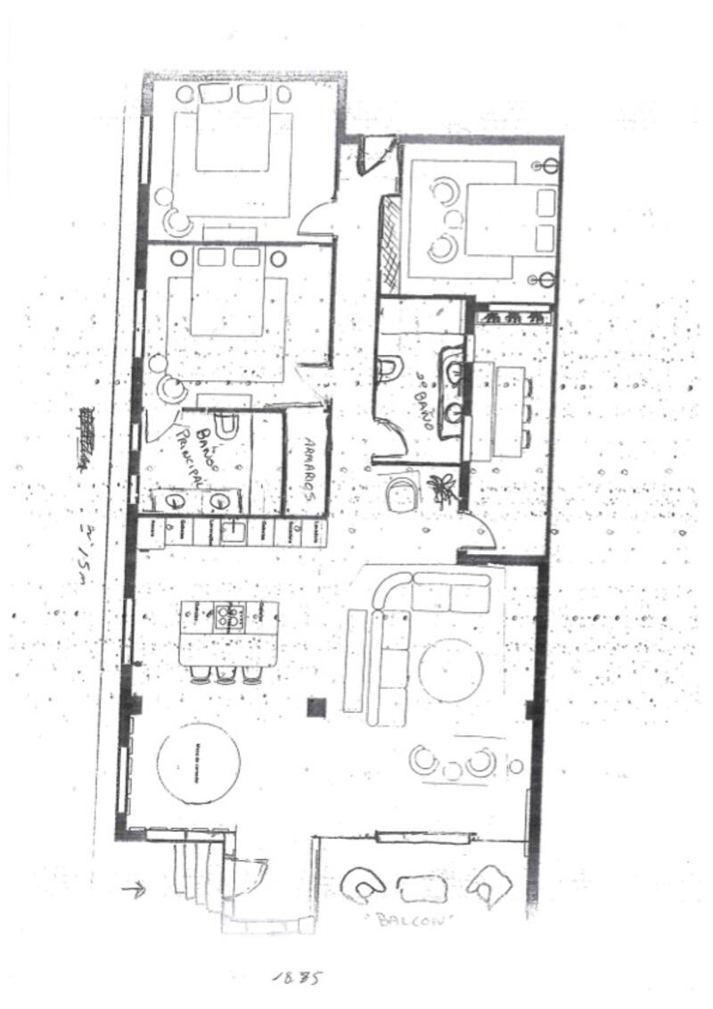3 Schlafzimmer Appartement zu verkaufen