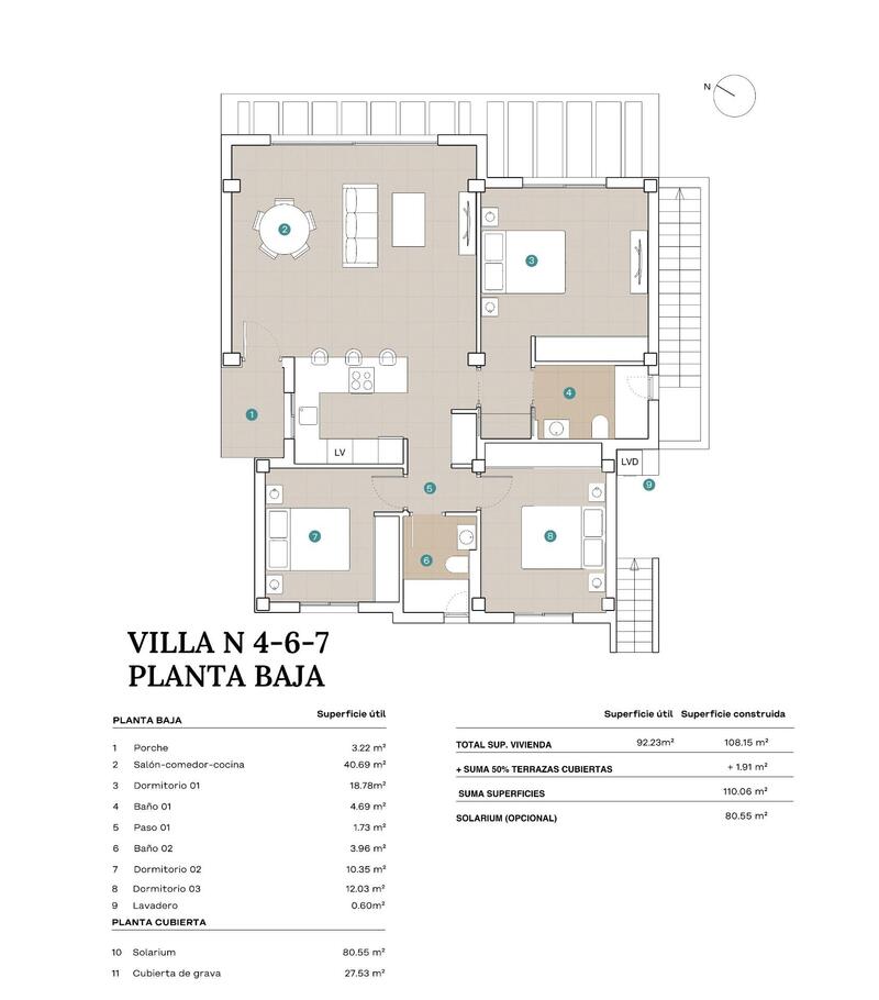 3 Cuarto Villa en venta