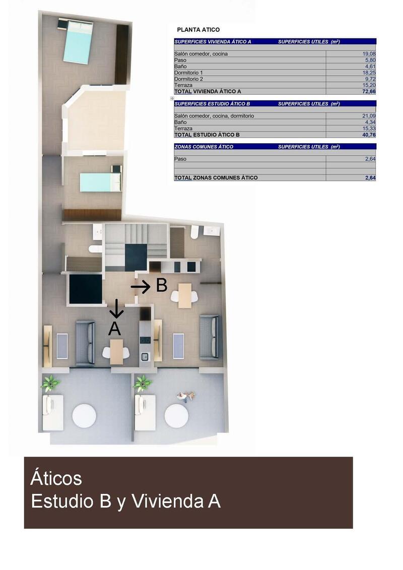2 slaapkamer Appartement Te koop