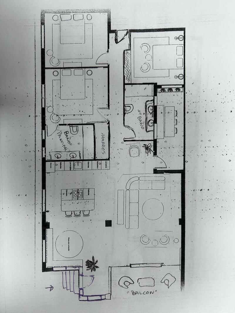 3 slaapkamer Appartement Te koop