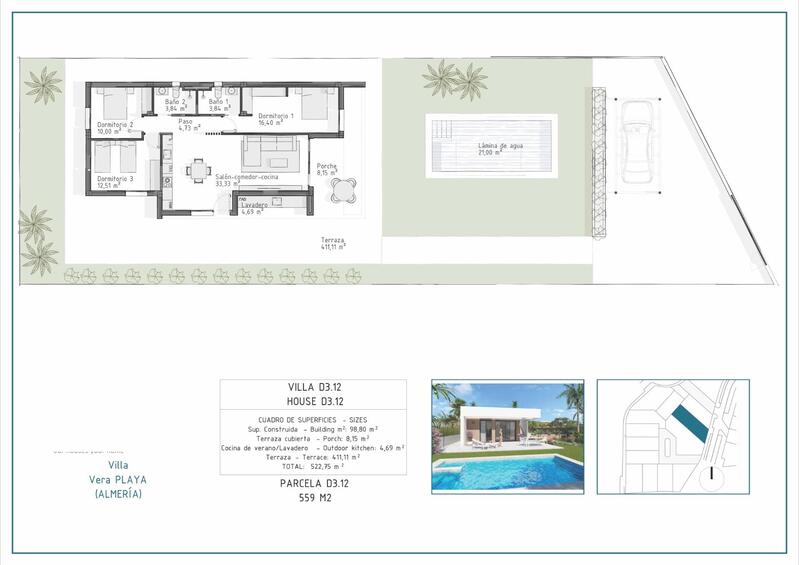 3 slaapkamer Villa Te koop