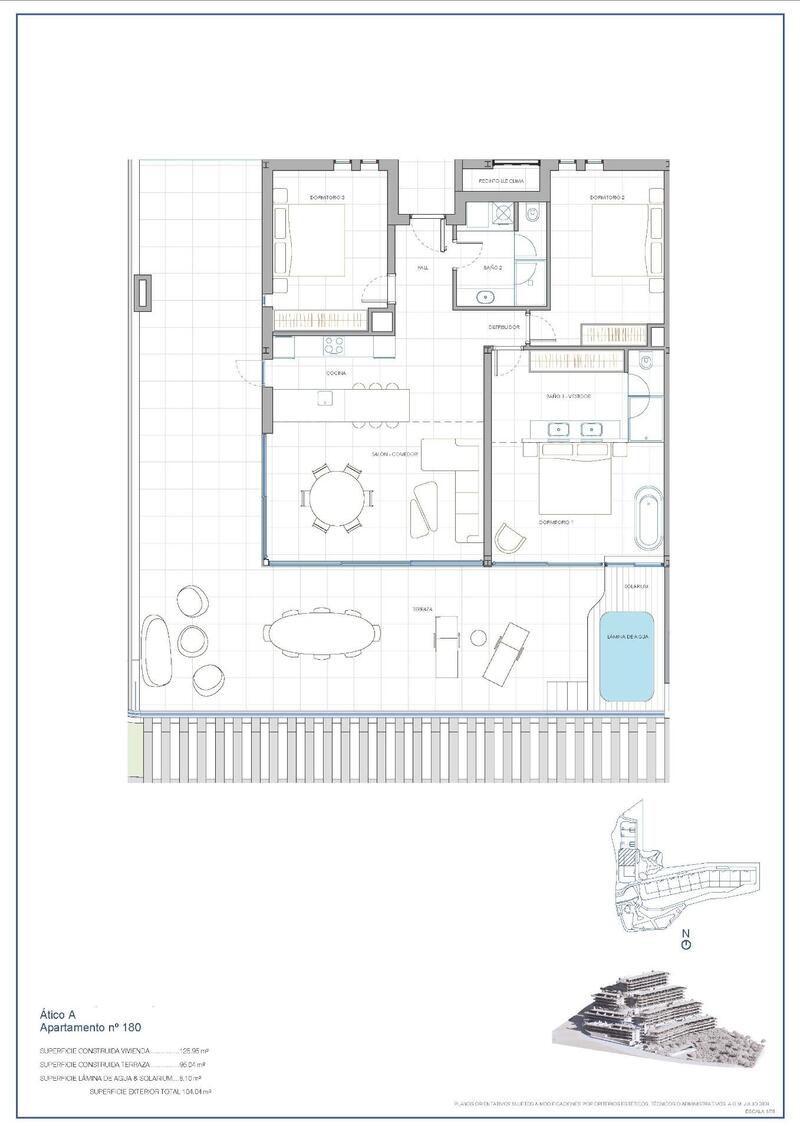 3 Schlafzimmer Appartement zu verkaufen