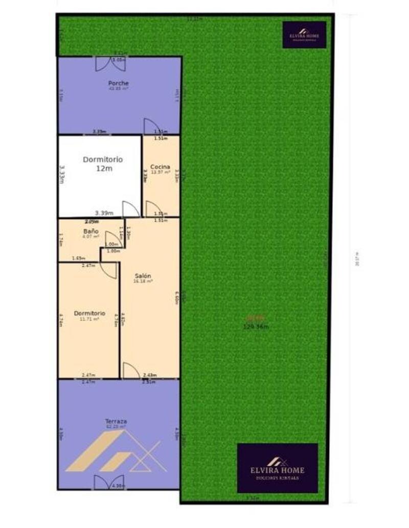 2 Cuarto Adosado en venta