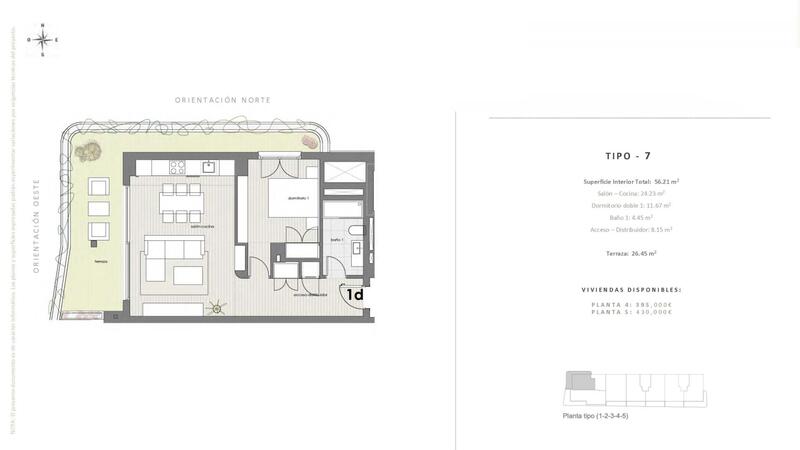 1 Cuarto Apartamento en venta