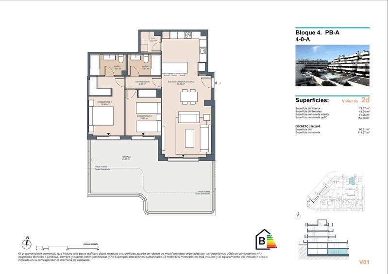 2 slaapkamer Appartement Te koop