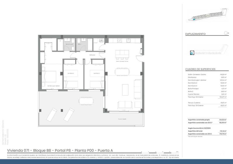 3 sovrum Lägenhet till salu