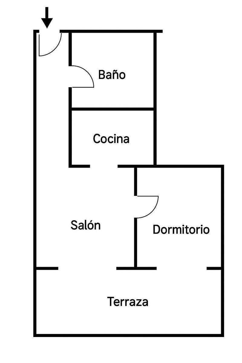 1 Cuarto Apartamento en venta