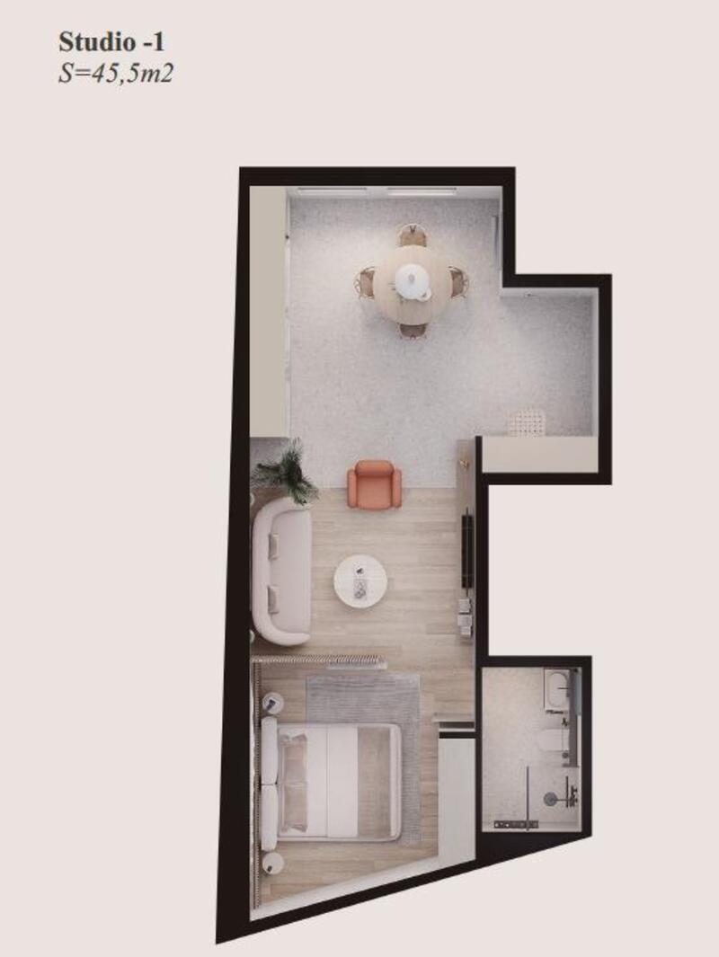 1 Schlafzimmer Appartement zu verkaufen 1 Schlafzimmer Appartement zu verkaufen