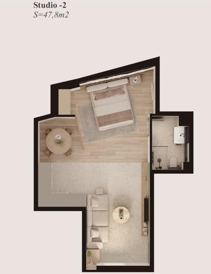 1 Schlafzimmer Appartement zu verkaufen 1 Schlafzimmer Appartement zu verkaufen