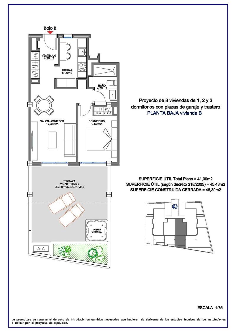 1 bedroom Apartment for sale