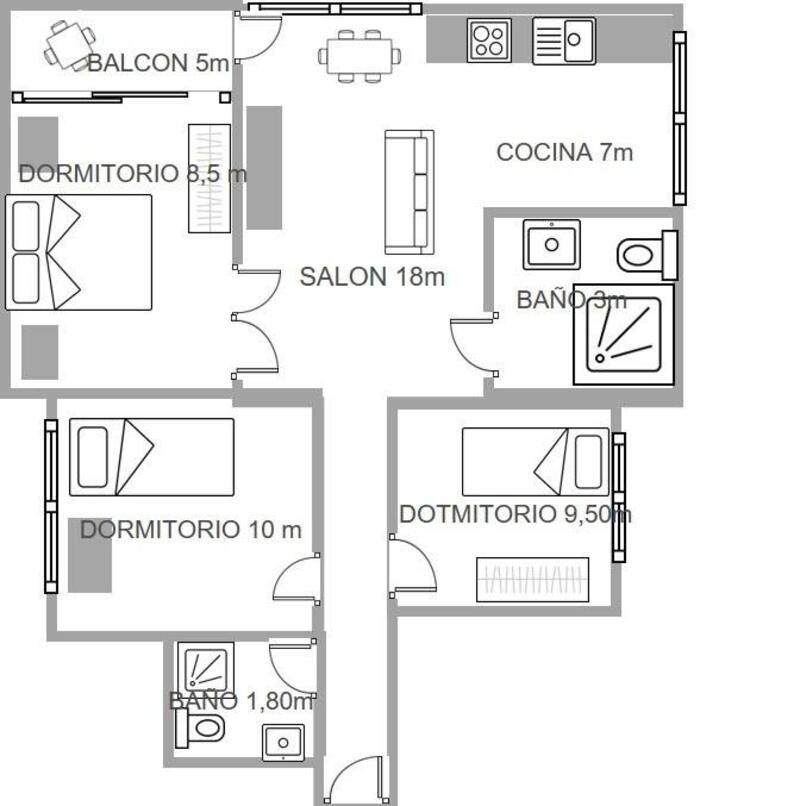 3 bedroom Apartment for sale