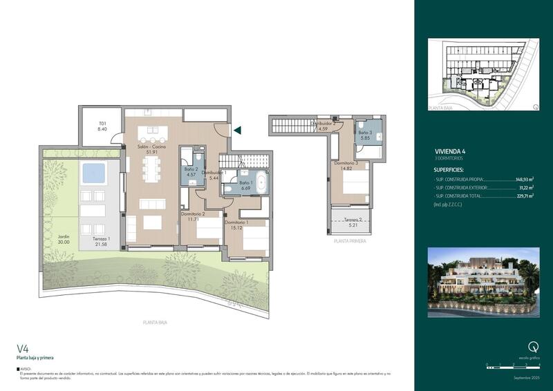 3 Cuarto Apartamento en venta