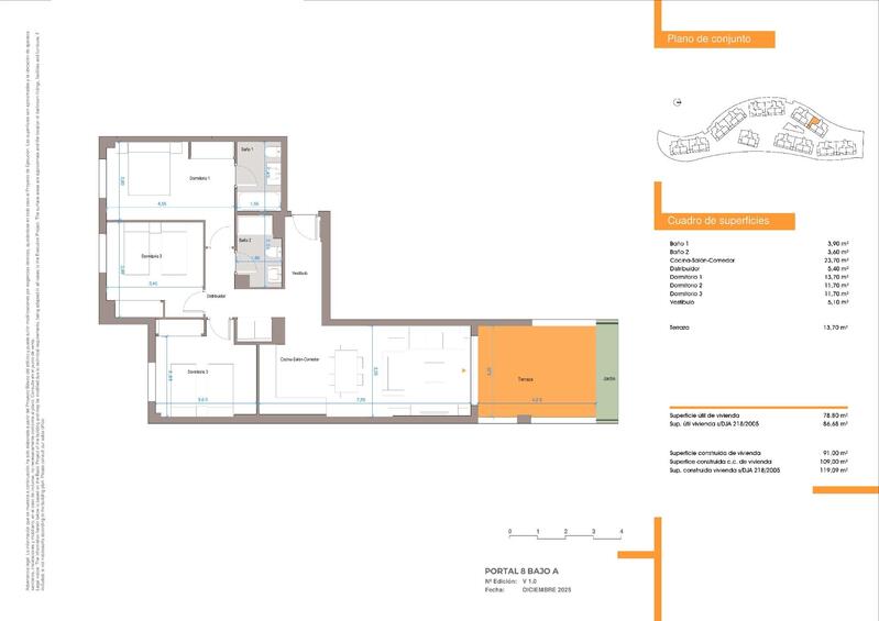 3 bedroom Apartment for sale