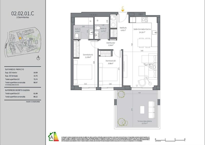 2 bedroom Apartment for sale