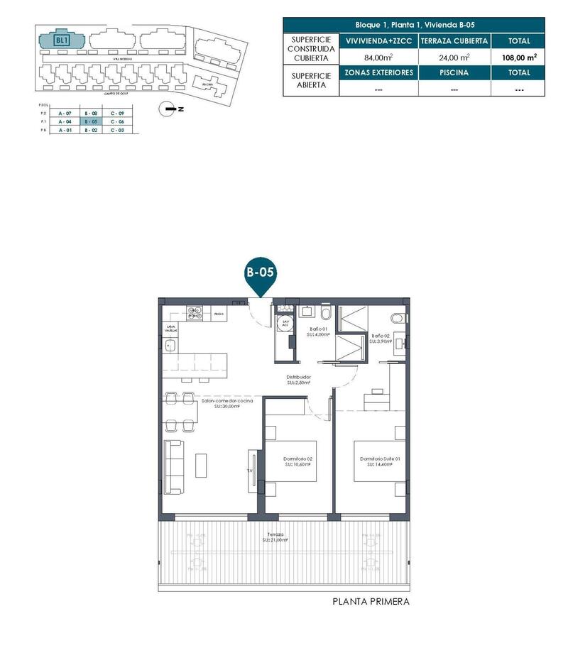 2 slaapkamer Appartement Te koop