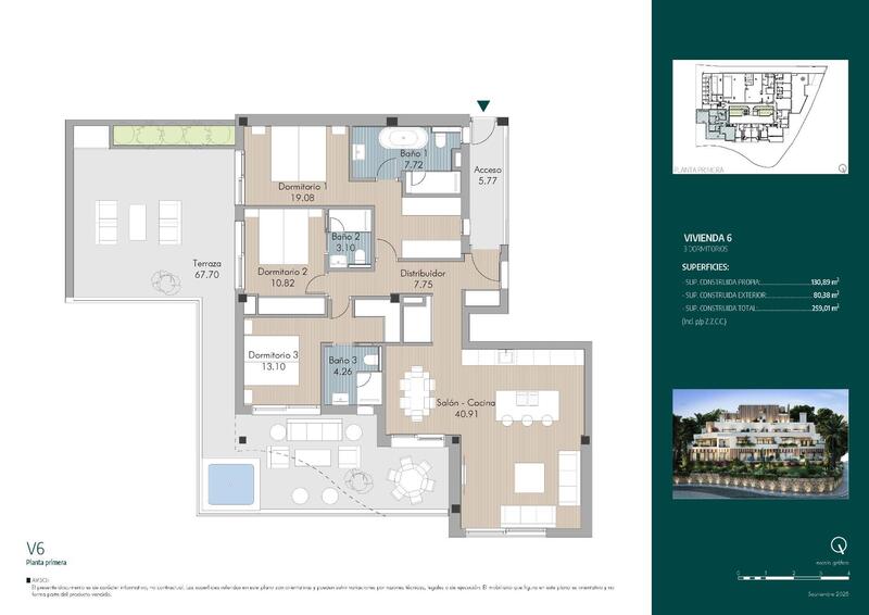 3 bedroom Apartment for sale