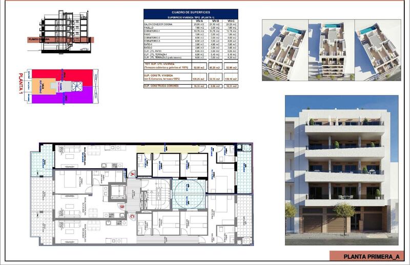 3 slaapkamer Appartement Te koop