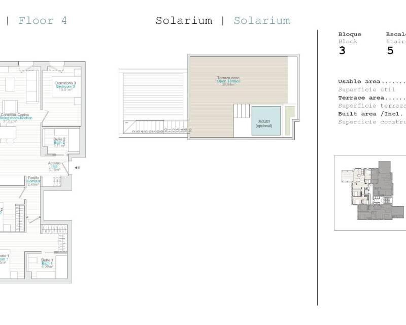 3 slaapkamer Appartement Te koop