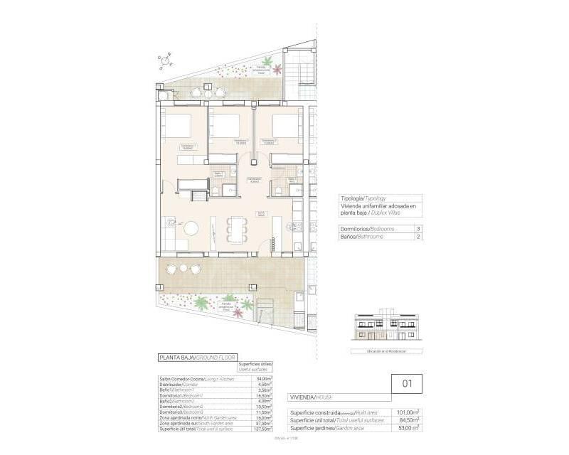 3 Schlafzimmer Villa zu verkaufen
