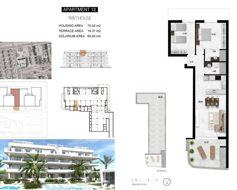 2 slaapkamer Appartement Te koop
