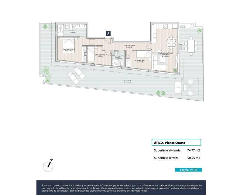 3 Cuarto Apartamento en venta