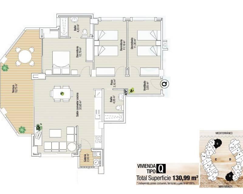 3 bedroom Apartment for sale