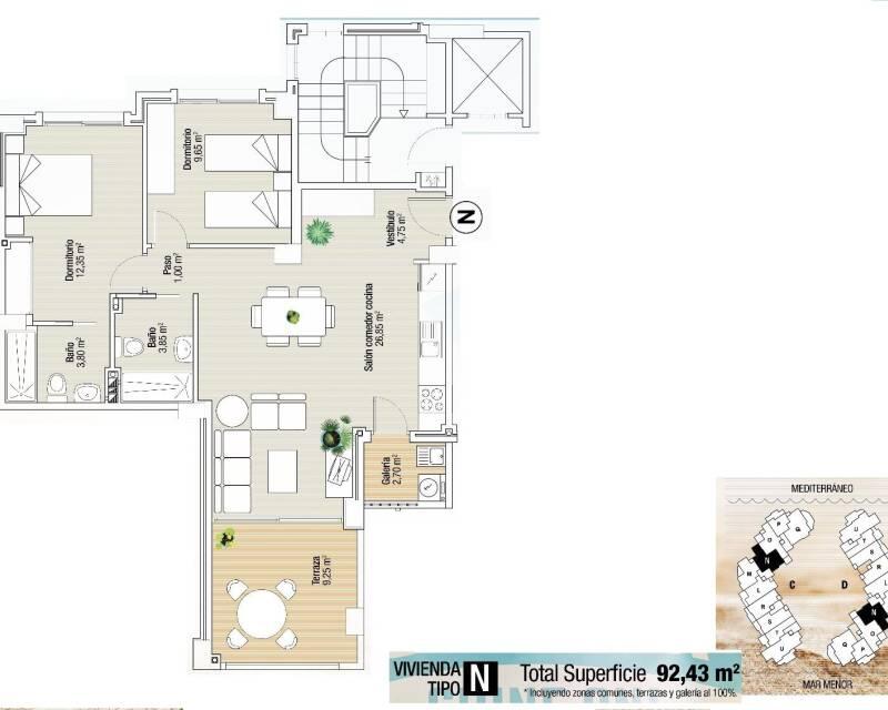 2 bedroom Apartment for sale