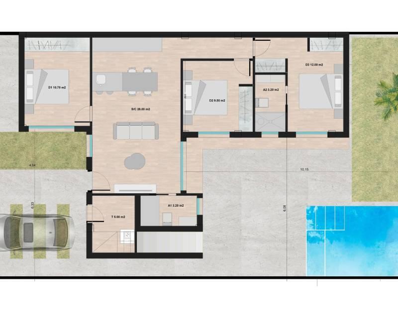 3 soverom Villa til salgs