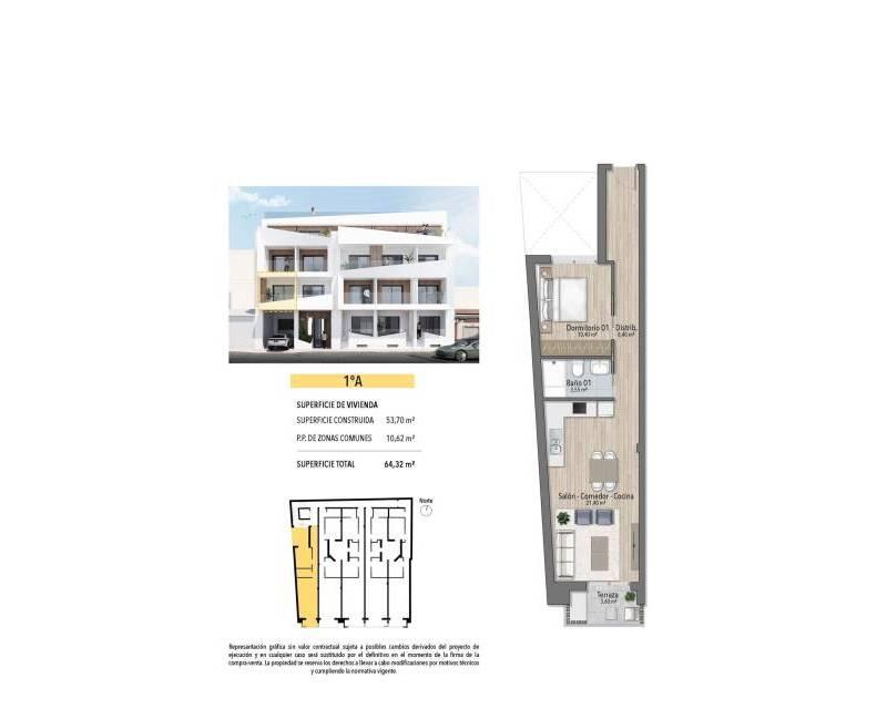 1 Schlafzimmer Appartement zu verkaufen