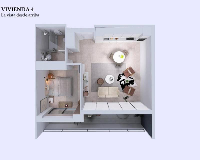 1 Cuarto Apartamento en venta
