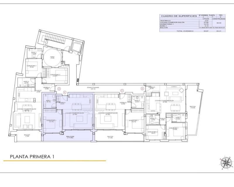 1 Cuarto Apartamento en venta