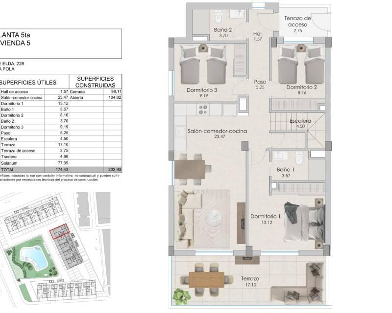 3 chambre Appartement à vendre