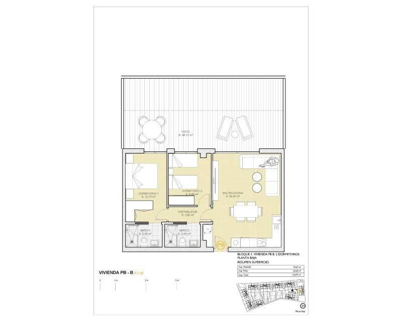 2 Schlafzimmer Appartement zu verkaufen