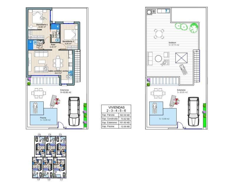 2 Schlafzimmer Villa zu verkaufen