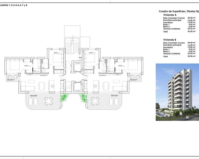 2 Cuarto Apartamento en venta