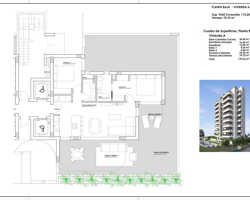 2 Cuarto Apartamento en venta