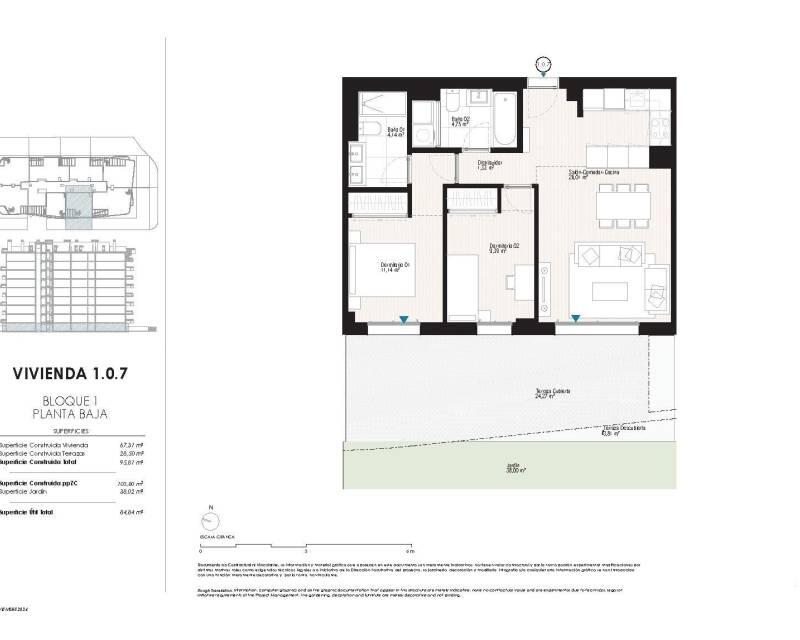 2 slaapkamer Appartement Te koop