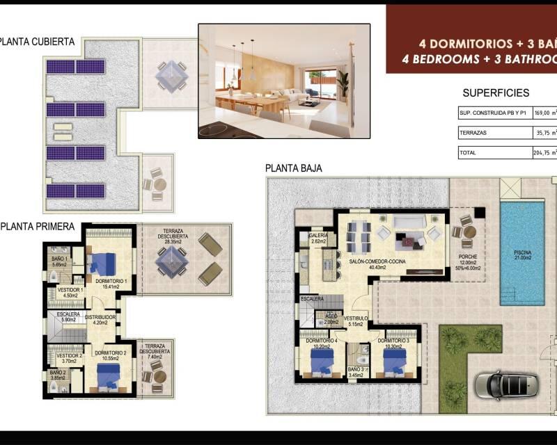 4 Cuarto Villa en venta