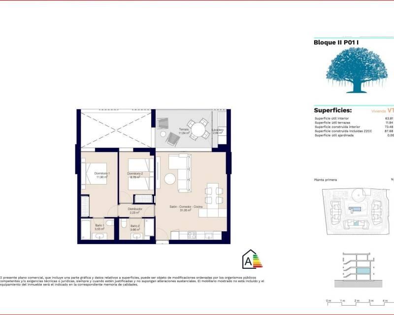 2 bedroom Apartment for sale
