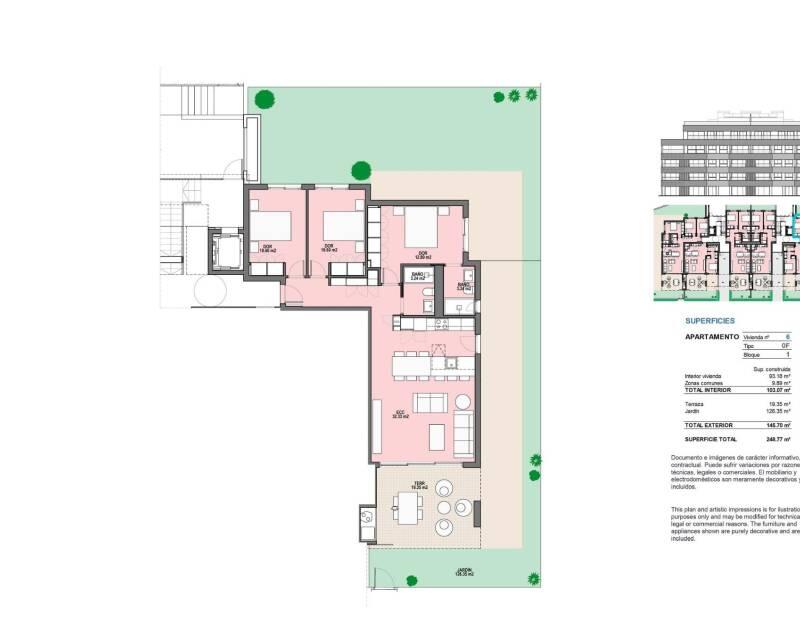 3 chambre Appartement à vendre