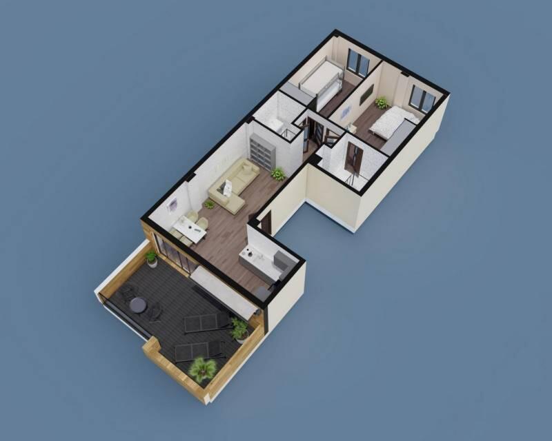 2 Schlafzimmer Appartement zu verkaufen