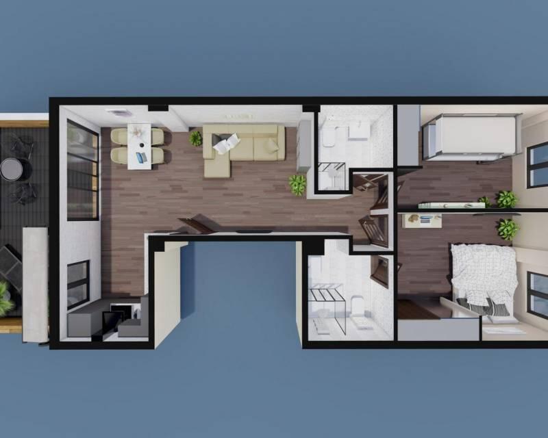2 Schlafzimmer Appartement zu verkaufen