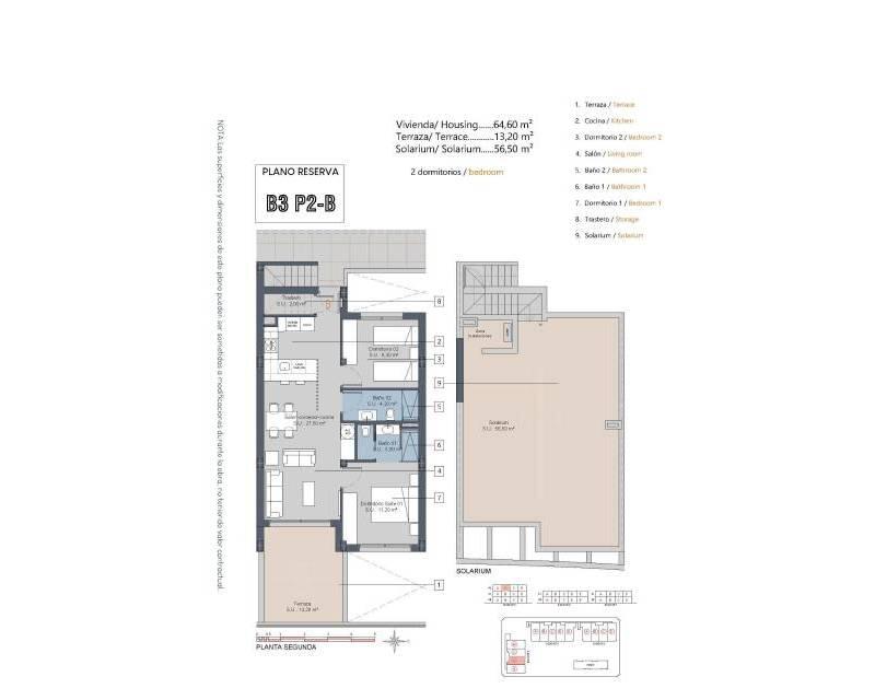 2 Schlafzimmer Appartement zu verkaufen