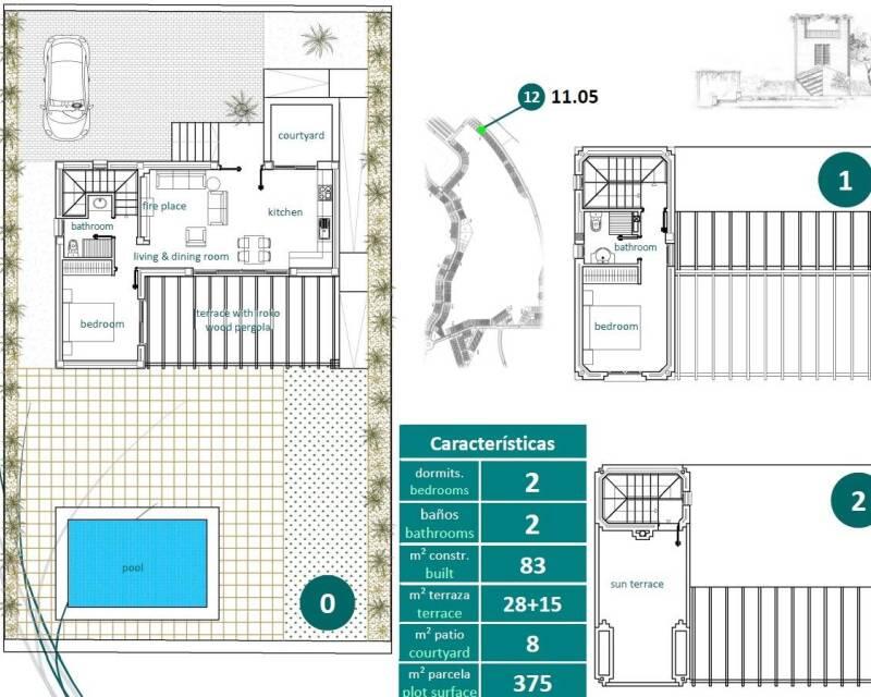 2 chambre Villa à vendre