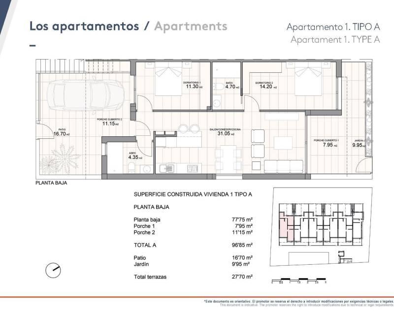 2 slaapkamer Villa Te koop